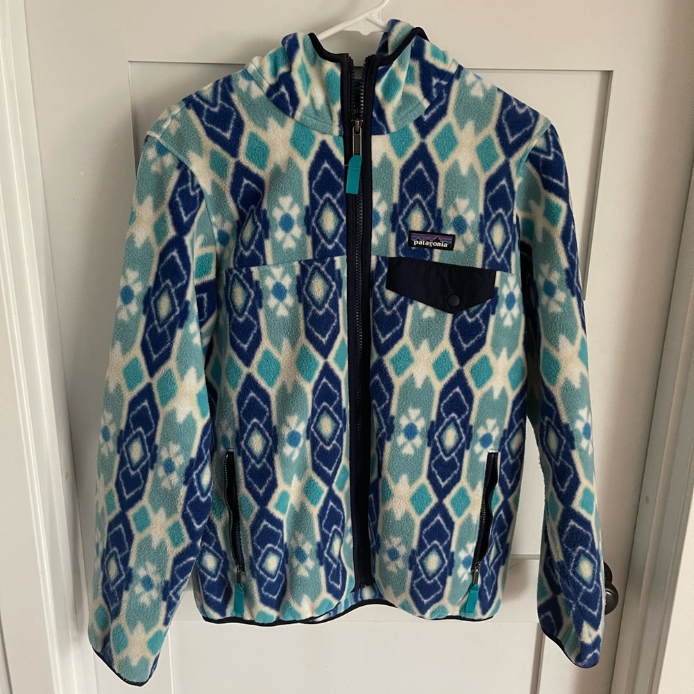 Womens Patagonia fleece hoodie zip up